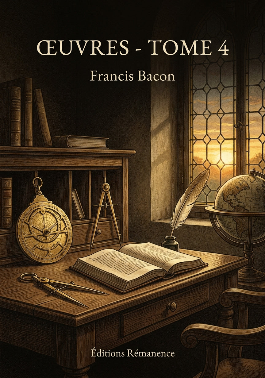 Livre Œuvres - Tome 4 par Francis Bacon - Couverture - Editions Remanence