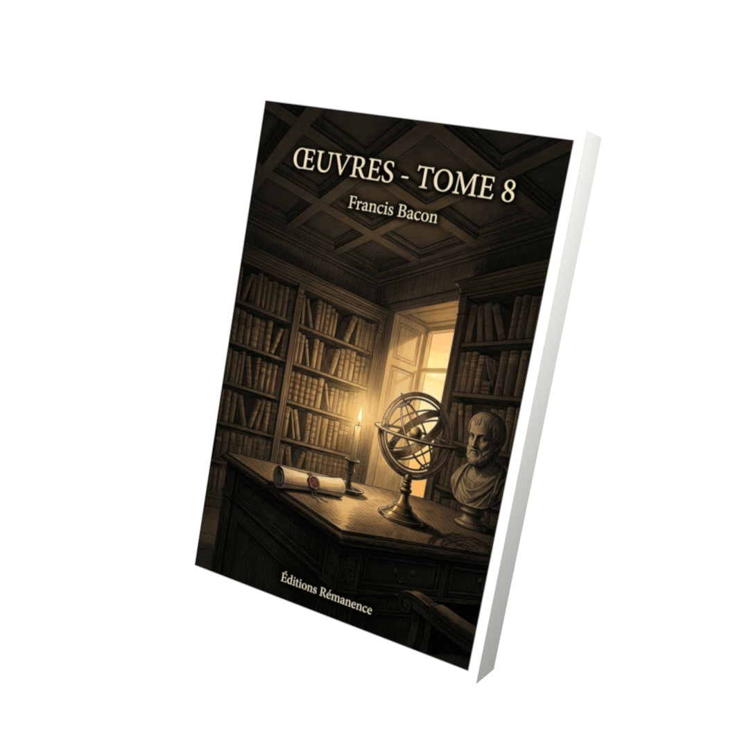 Livre Œuvres - Tome 8 par Francis Bacon - Vue 3D - Editions Remanence