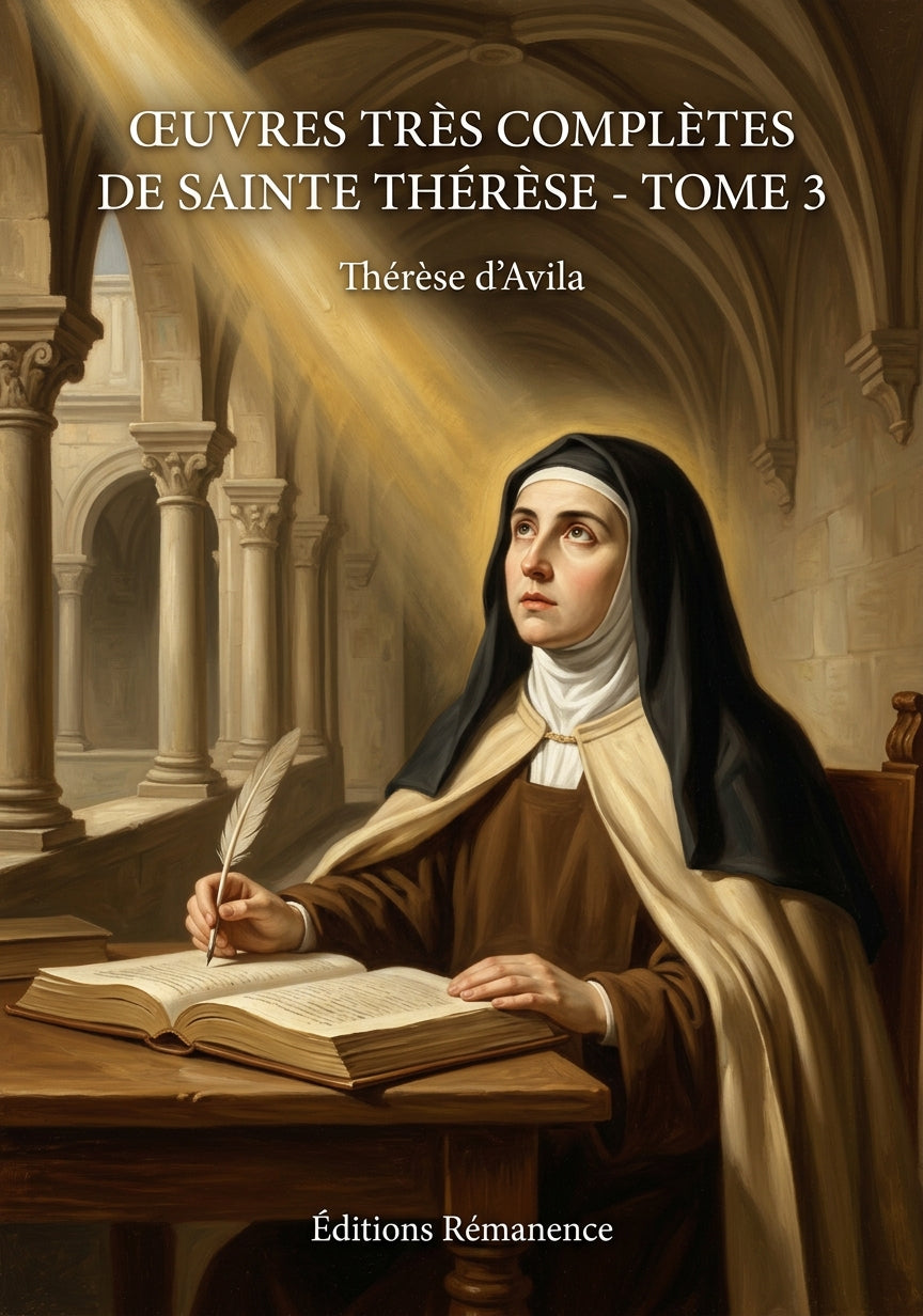 Livre Œuvres très complètes de Sainte Thérèse - Tome 3 par Thérèse d’Avila - Couverture - Editions Remanence