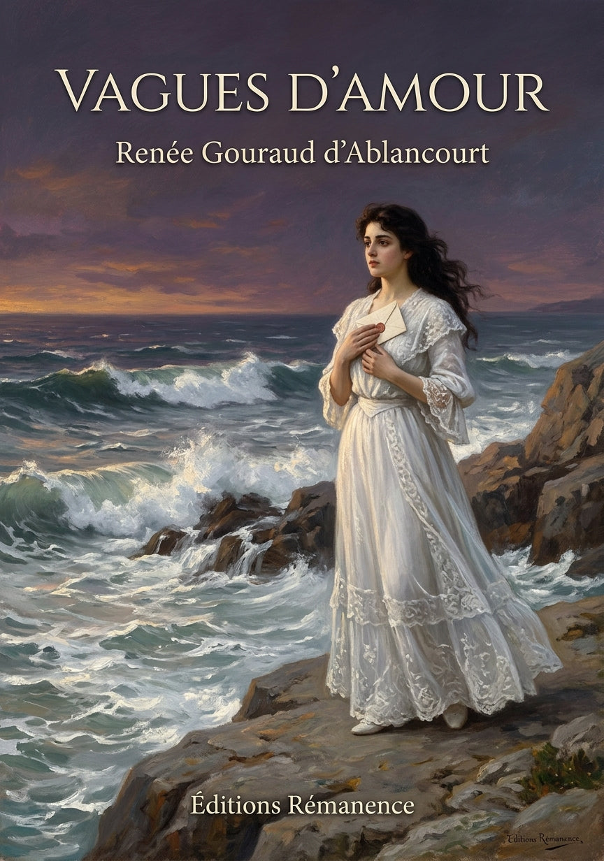 Livre Vagues d’amour par Renée Gouraud d’Ablancourt - Couverture - Editions Remanence