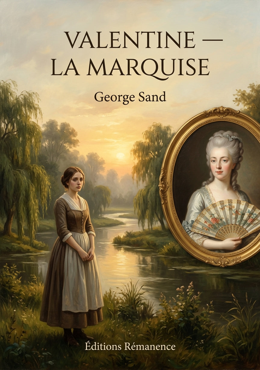 Livre Valentine — La Marquise par George Sand - Couverture - Editions Remanence