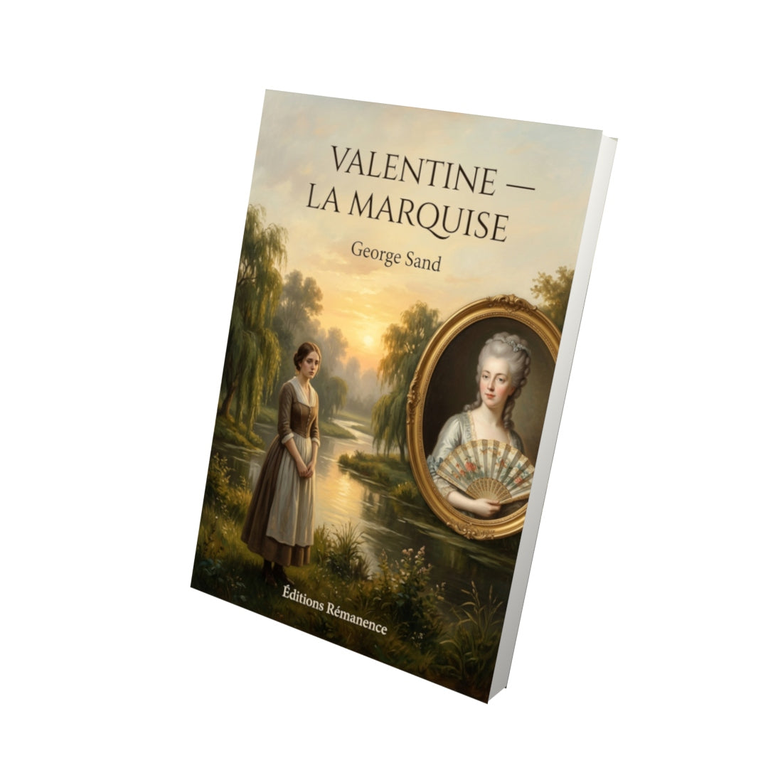 Livre Valentine — La Marquise par George Sand - Vue 3D - Editions Remanence