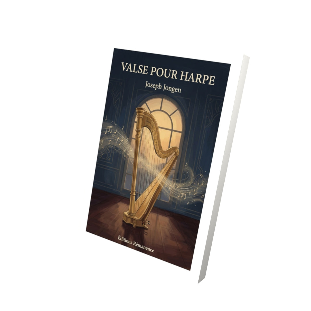 Livre Valse pour harpe par Joseph Jongen - Vue 3D - Editions Remanence