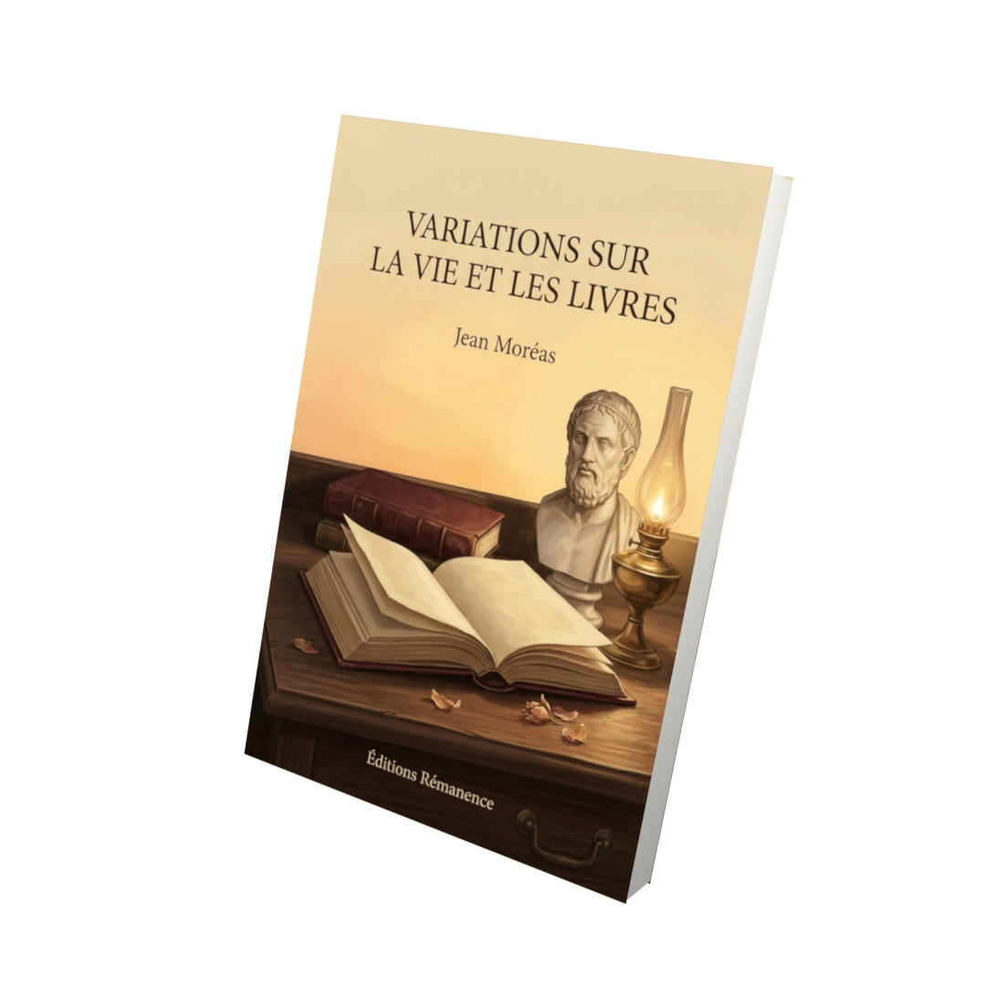 Livre Variations sur la vie et les livres par Jean Moréas - Vue 3D - Editions Remanence