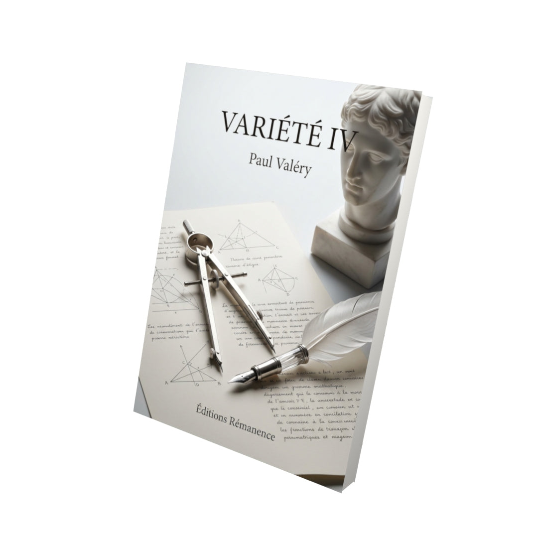 Livre Variété IV par Paul Valéry - Vue 3D - Editions Remanence