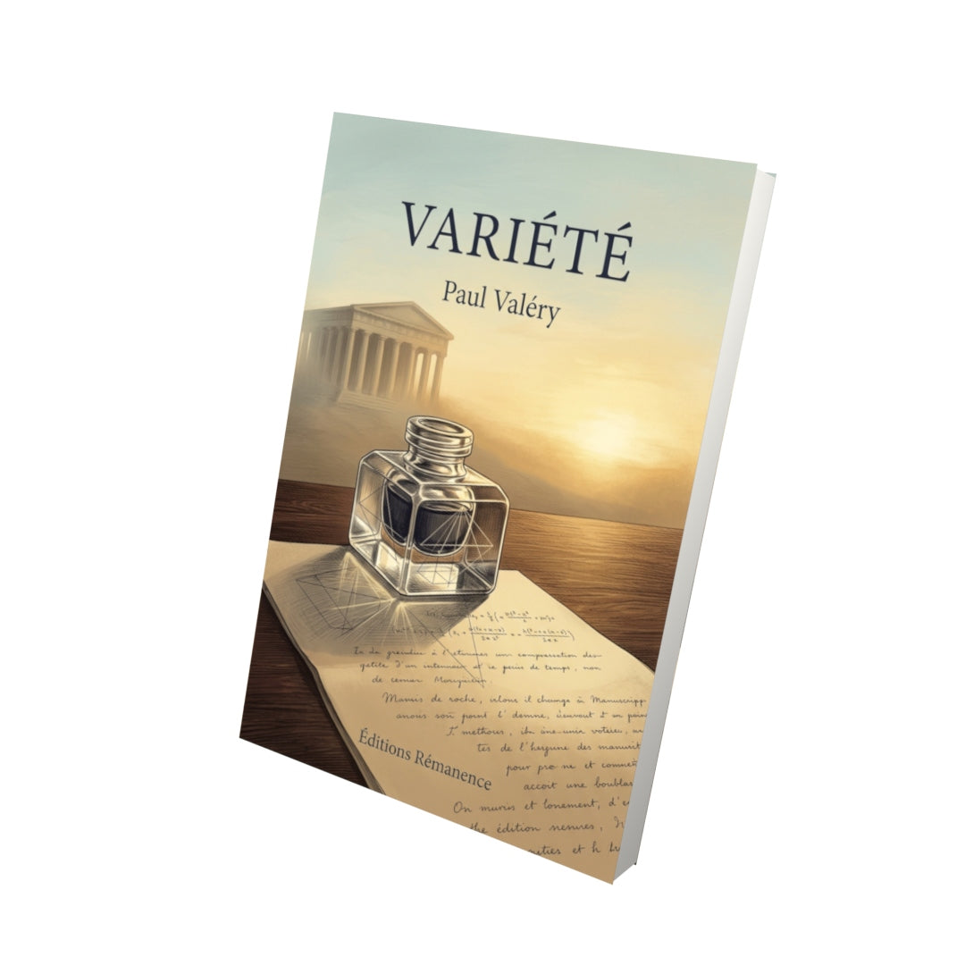 Livre Variété par Paul Valéry - Vue 3D - Editions Remanence