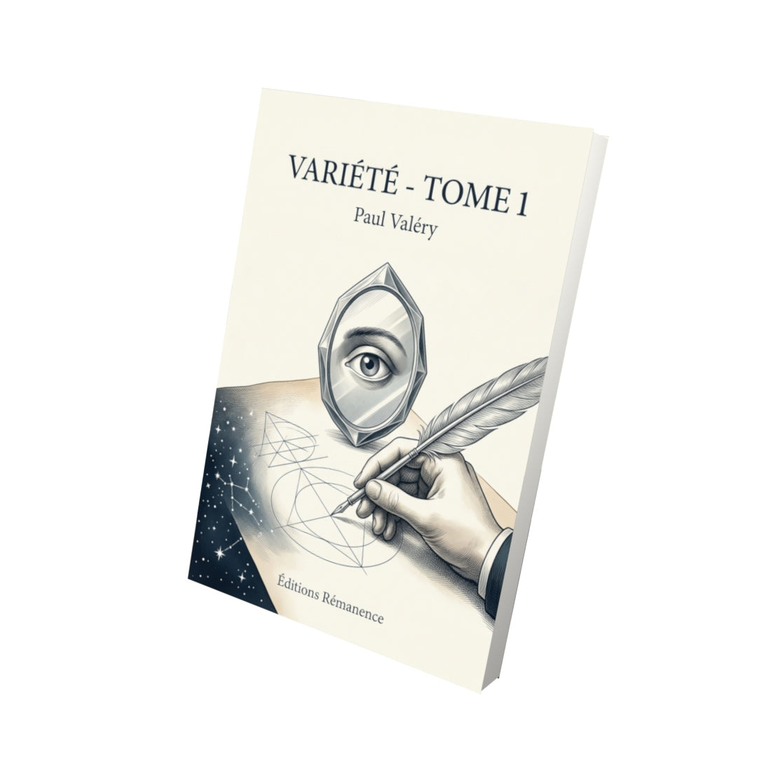 Livre Variété - Tome 1 par Paul Valéry - Vue 3D - Editions Remanence