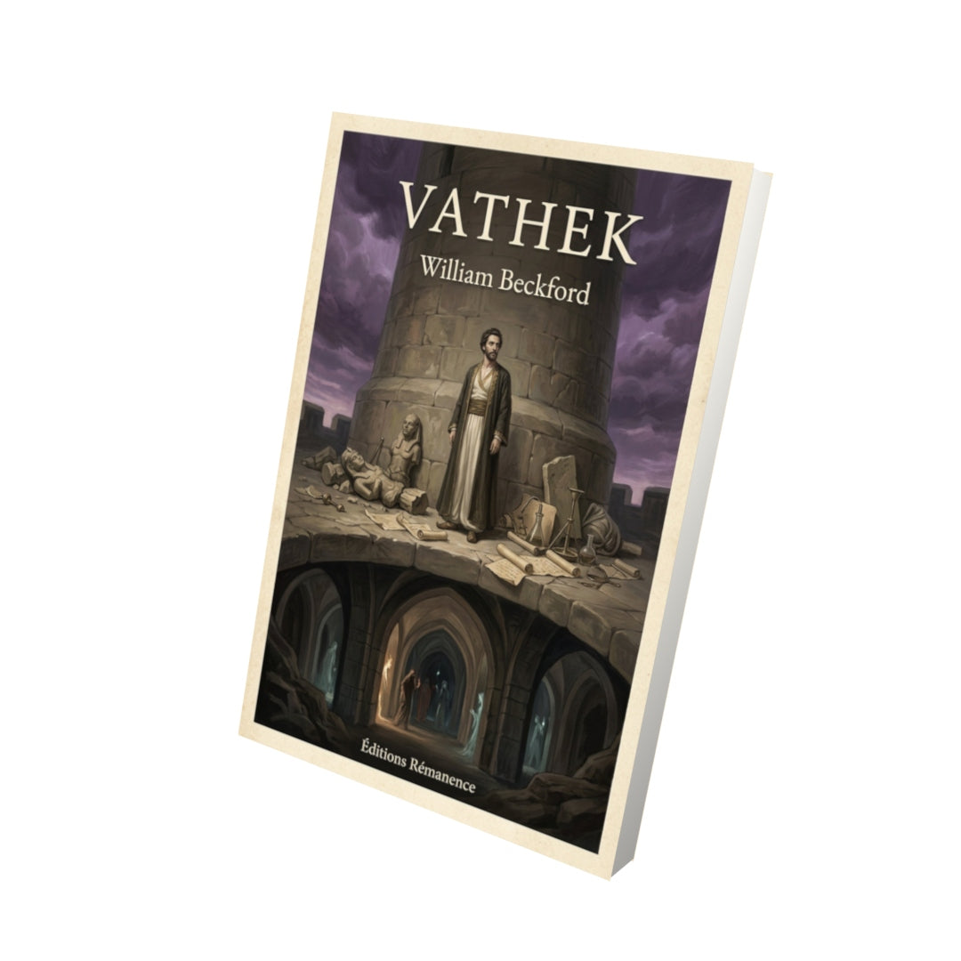 Livre Vathek - William Beckford - Vue 3D - Editions Remanence