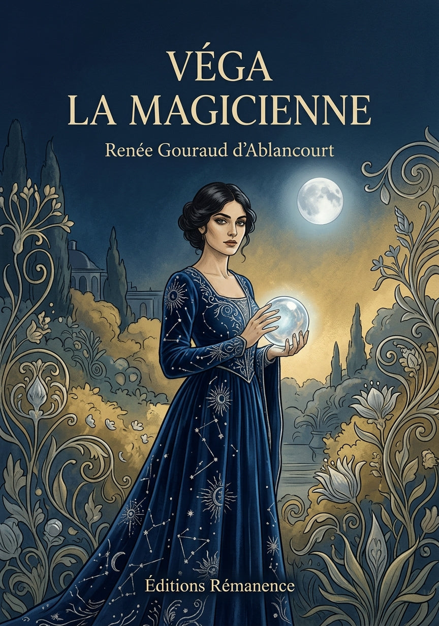 Livre Véga la Magicienne par Renée Gouraud d’Ablancourt - Couverture - Editions Remanence
