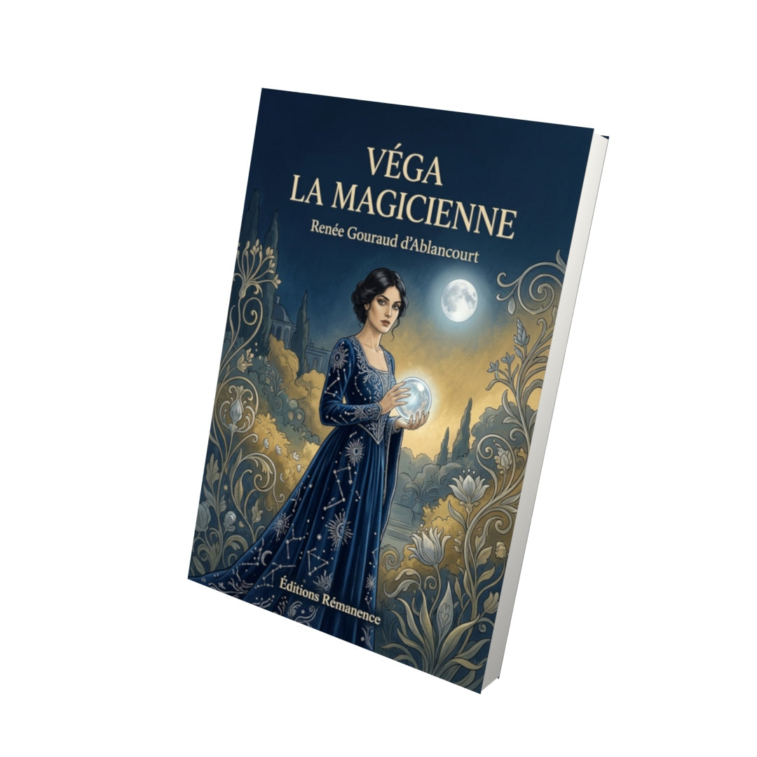 Livre Véga la Magicienne par Renée Gouraud d’Ablancourt - Vue 3D - Editions Remanence