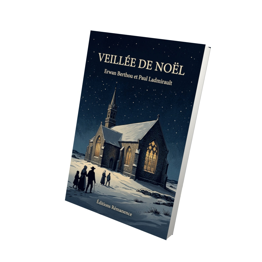 Livre Veillée de Noël par Erwan Berthou et Paul Ladmirault - Vue 3D - Editions Remanence