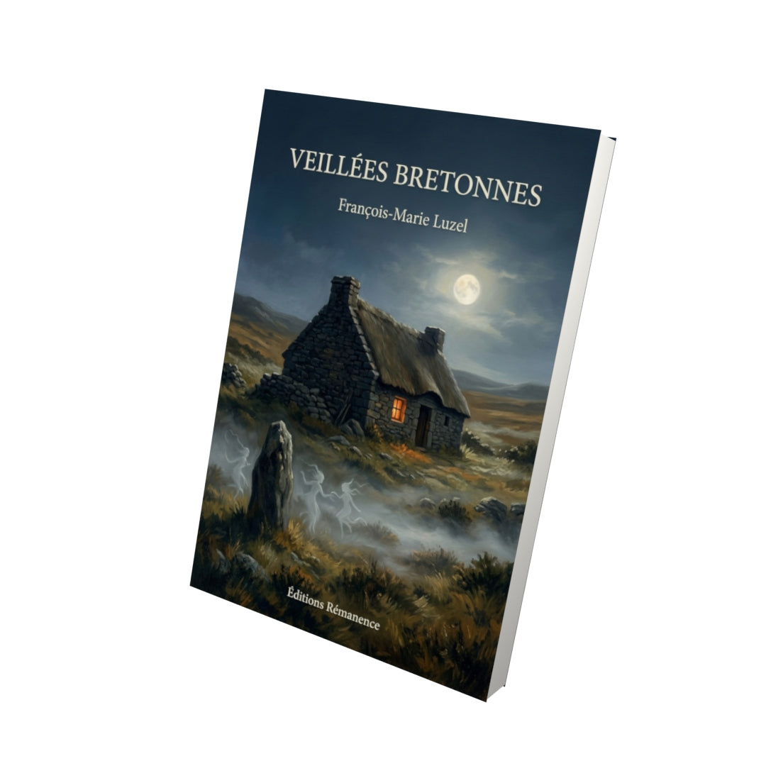 Livre Veillées bretonnes par François-Marie Luzel - Vue 3D - Editions Remanence