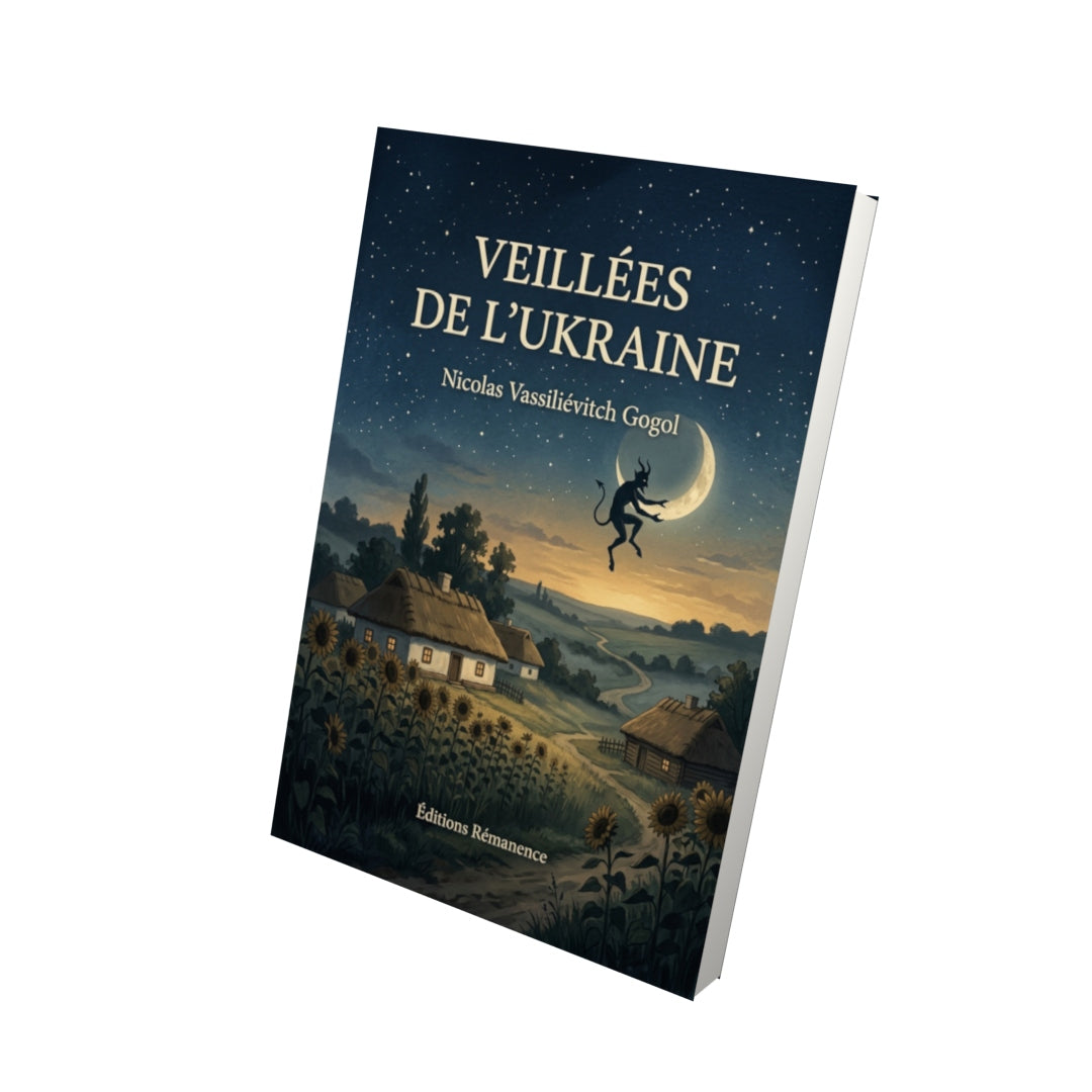 Livre Veillées de l’Ukraine par Nicolas Vassiliévitch Gogol - Vue 3D - Editions Remanence