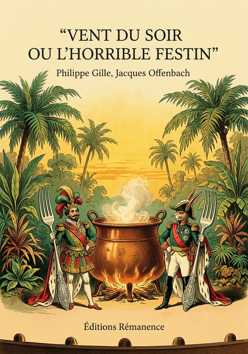 Livre Vent du Soir ou L’horrible festin par Philippe Gille, Jacques Offenbach - Couverture - Editions Remanence