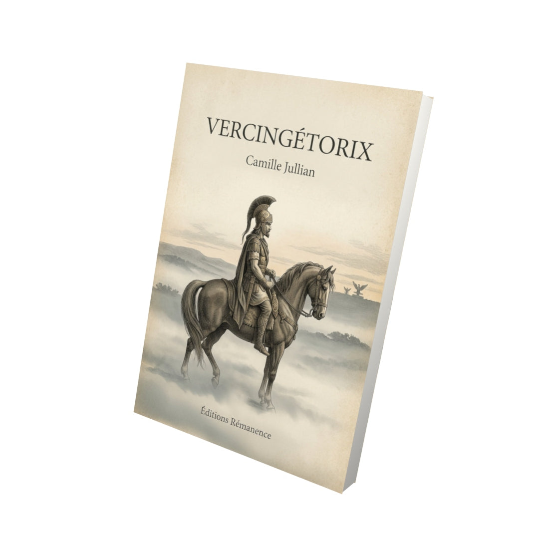Livre Vercingétorix - Camille Jullian - Vue 3D - Editions Remanence