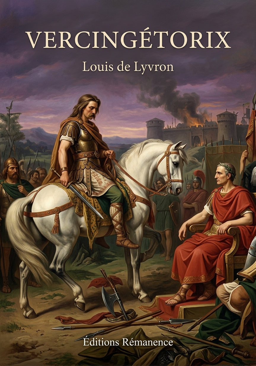 Livre Vercingétorix par Louis de Lyvron - Couverture - Editions Remanence