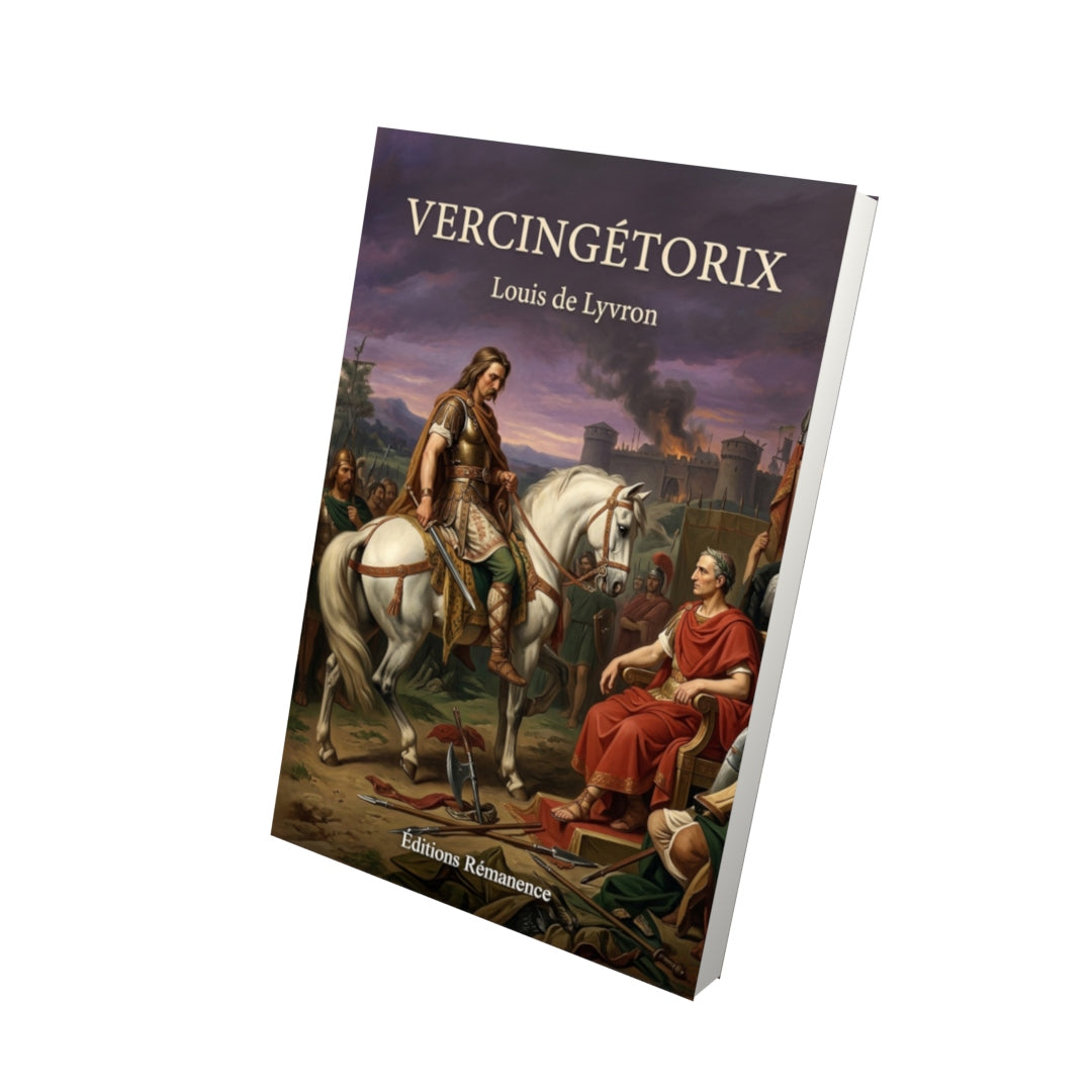 Livre Vercingétorix par Louis de Lyvron - Vue 3D - Editions Remanence