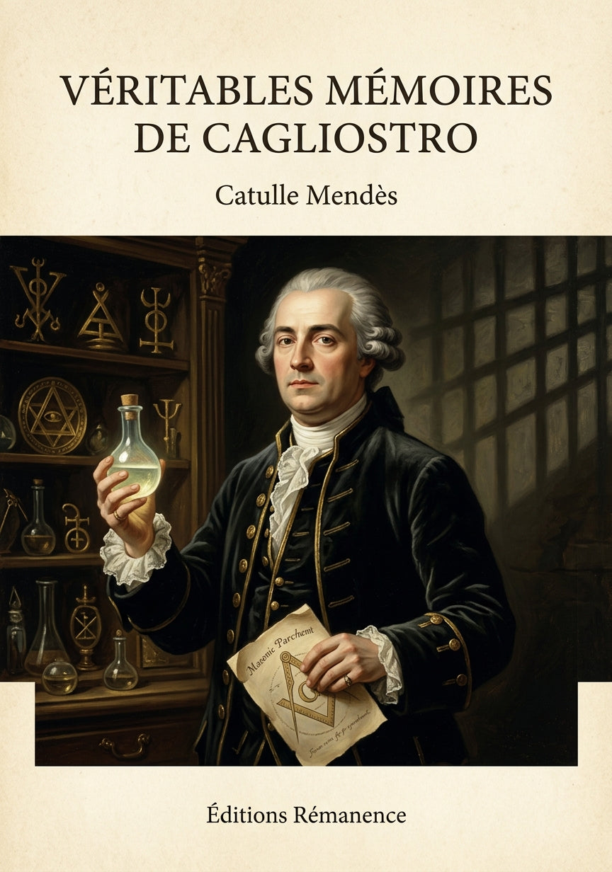 Véritables mémoires de Cagliostro - Catulle Mendès (Couverture)