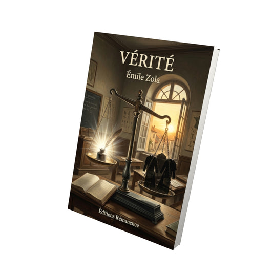 Livre Vérité par Émile Zola - Vue 3D - Editions Remanence