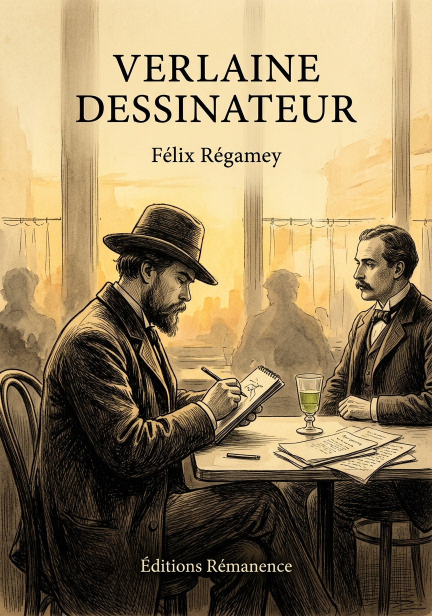 Livre Verlaine Dessinateur par Félix Régamey - Couverture - Editions Remanence