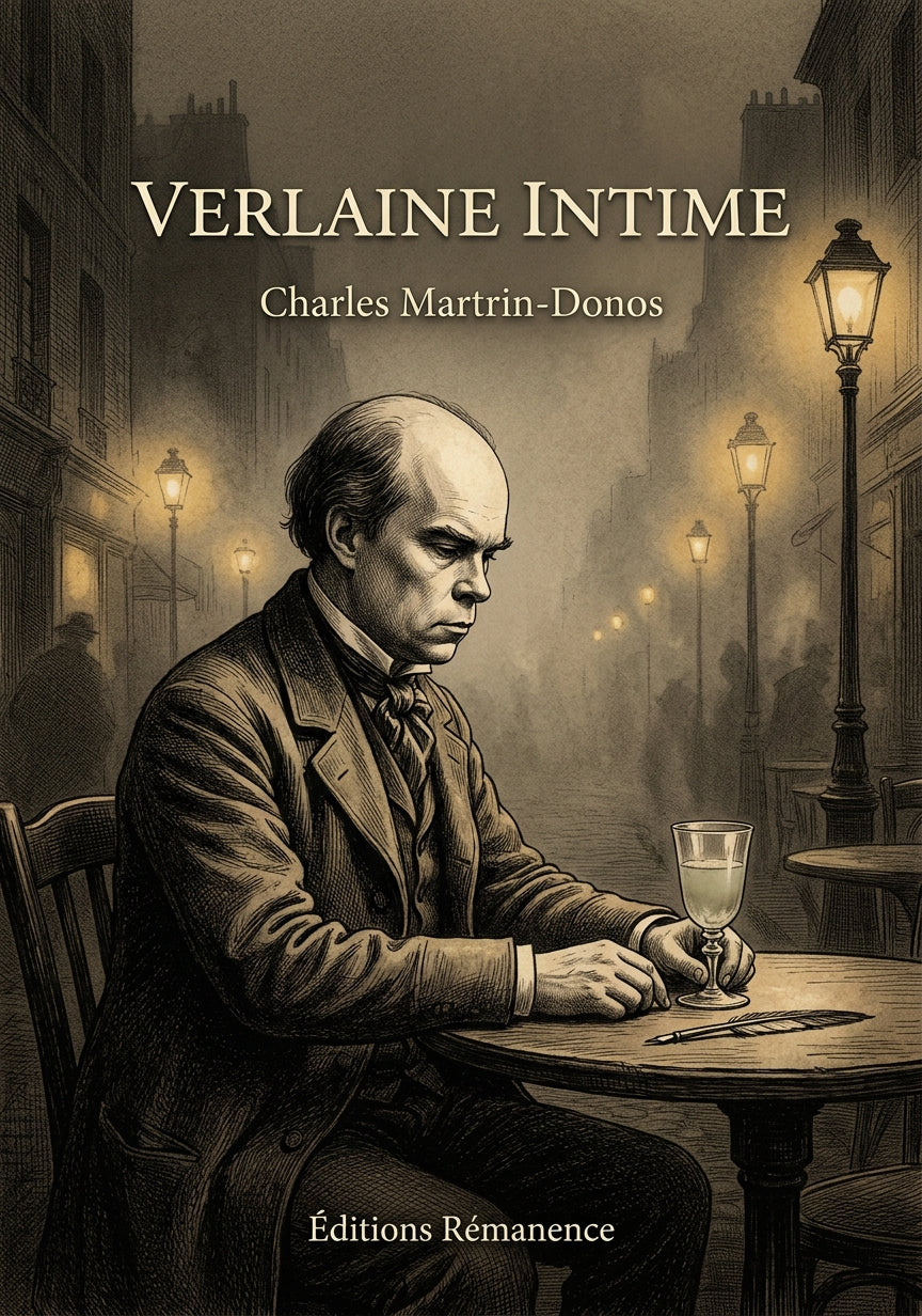 Livre Verlaine intime par Charles Martrin-Donos - Couverture - Editions Remanence