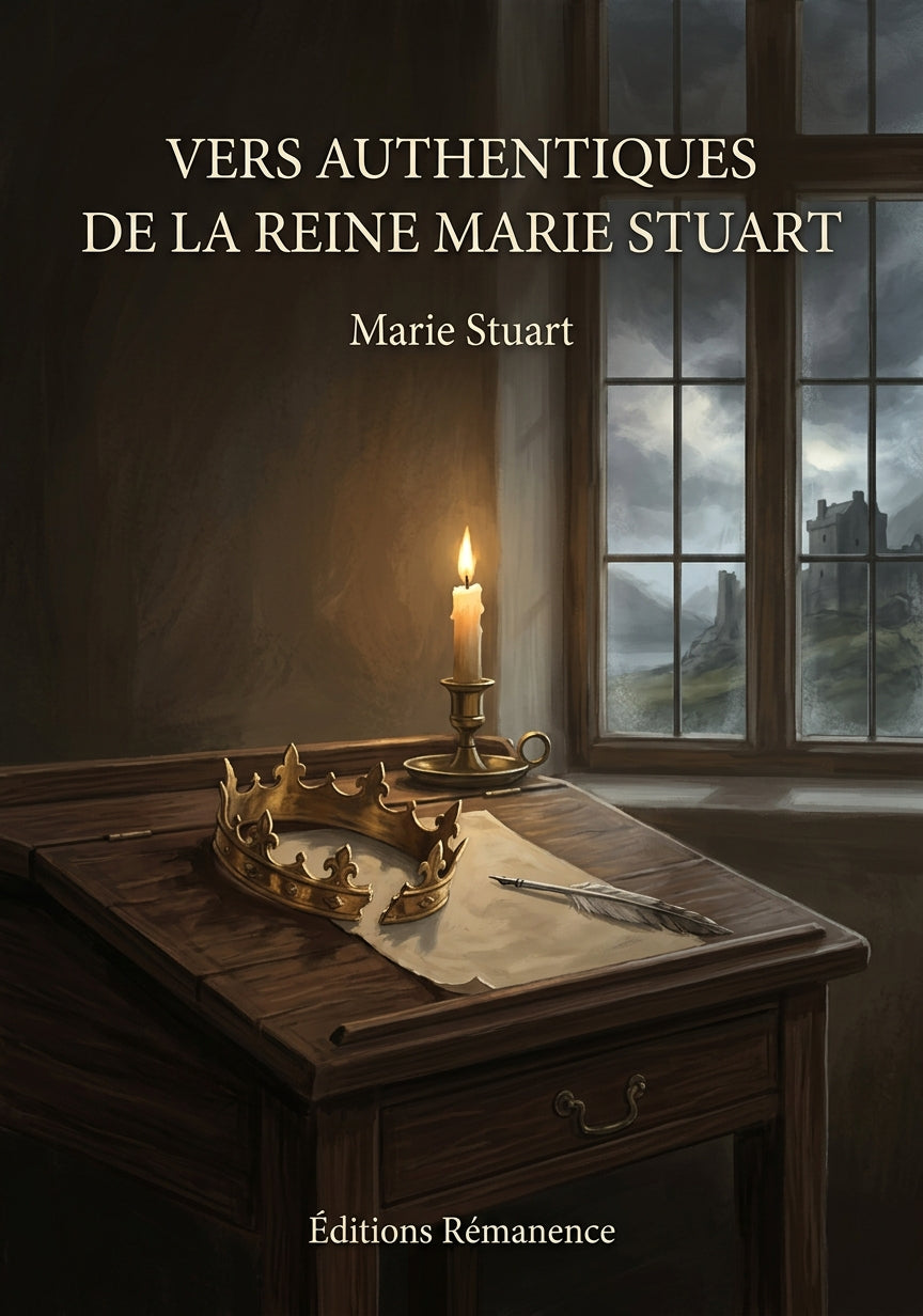 Livre Vers authentiques de la reine Marie Stuart par Marie Stuart - Couverture - Editions Remanence