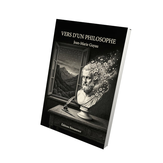 Livre Vers d’un philosophe par Jean-Marie Guyau - Vue 3D - Editions Remanence