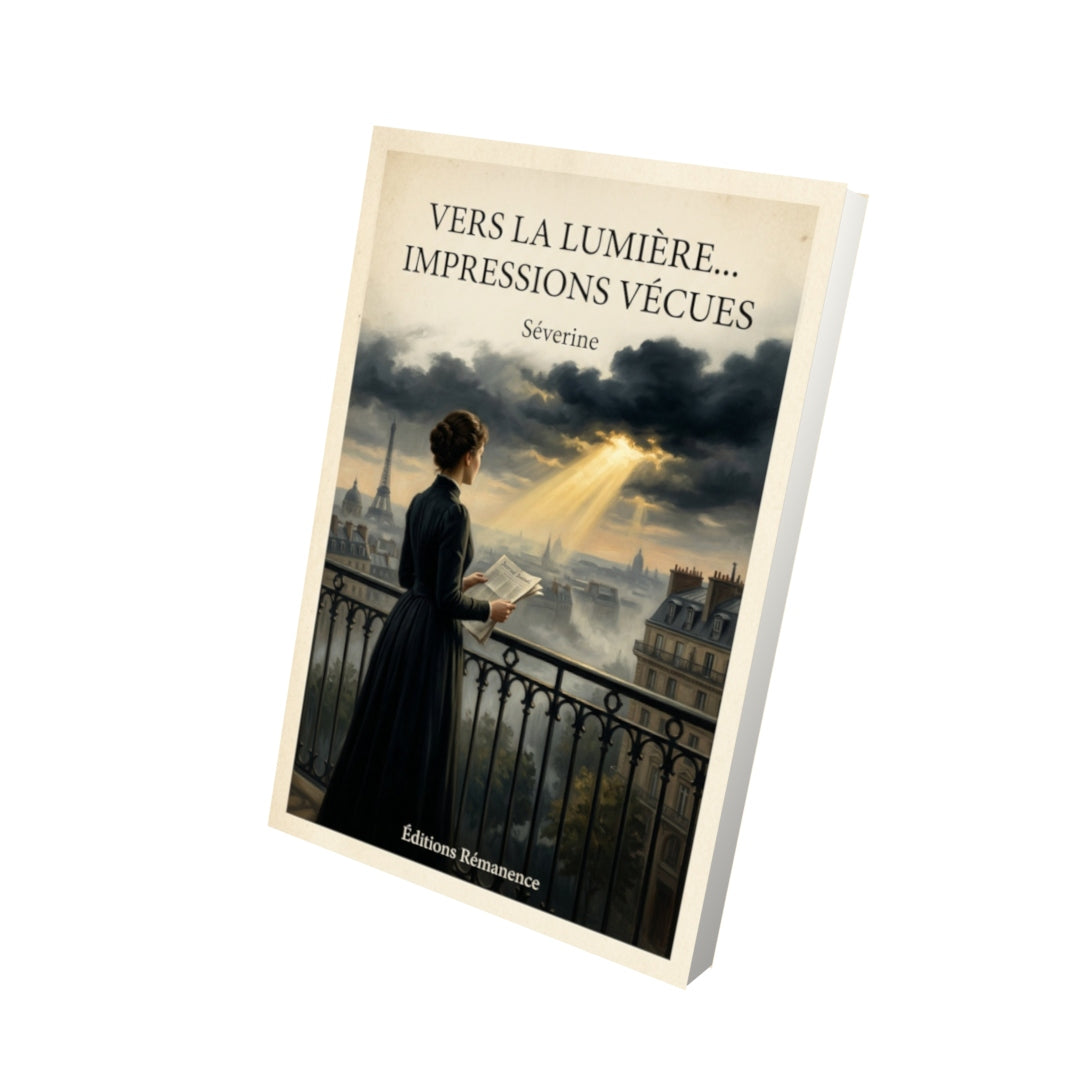 Livre Vers la lumière... impressions vécues - Séverine - Vue 3D - Editions Remanence