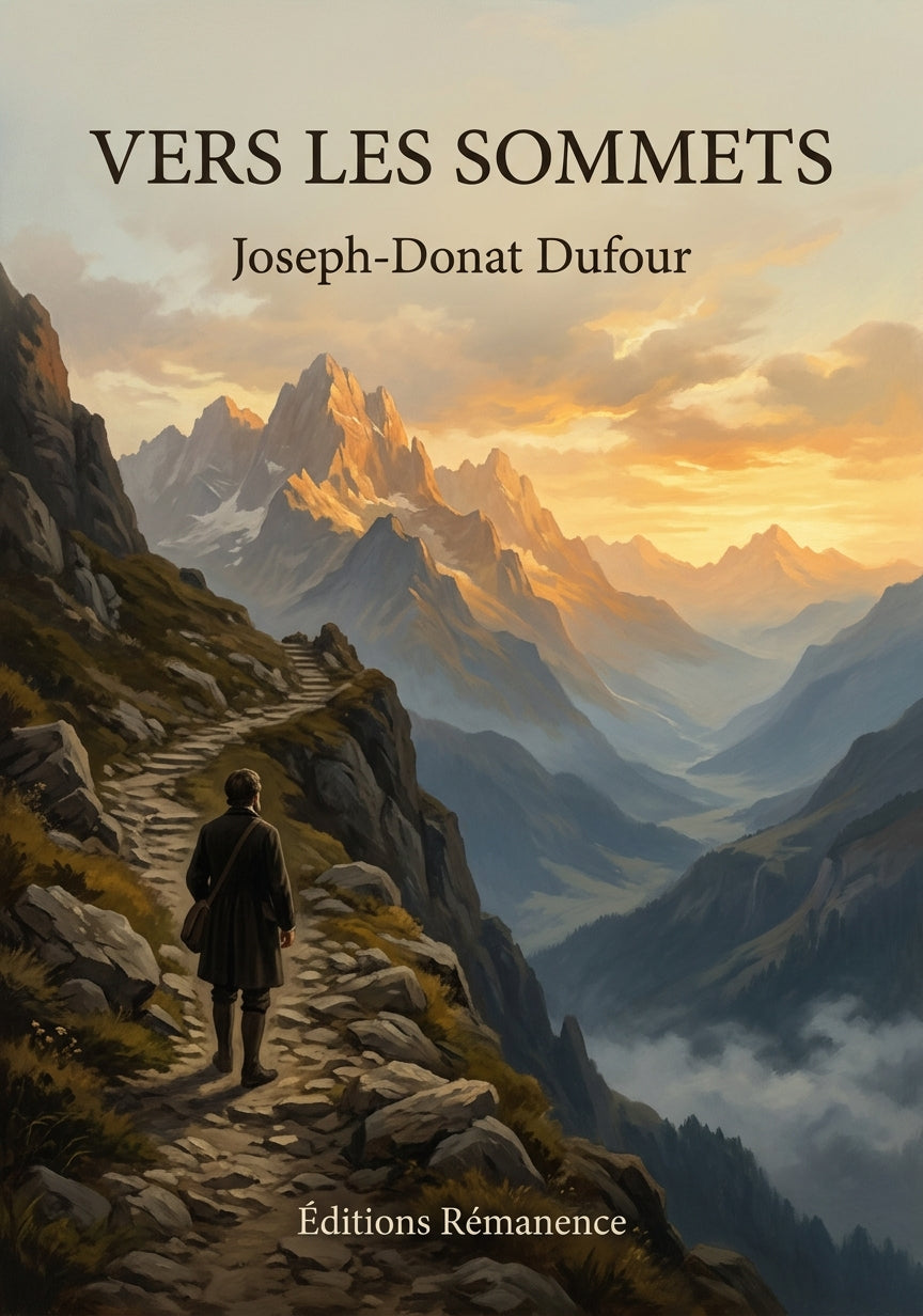 Livre Vers les sommets par Joseph-Donat Dufour - Couverture - Editions Remanence