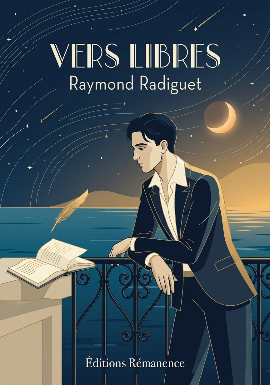 Livre Vers libres par Raymond Radiguet - Couverture - Editions Remanence