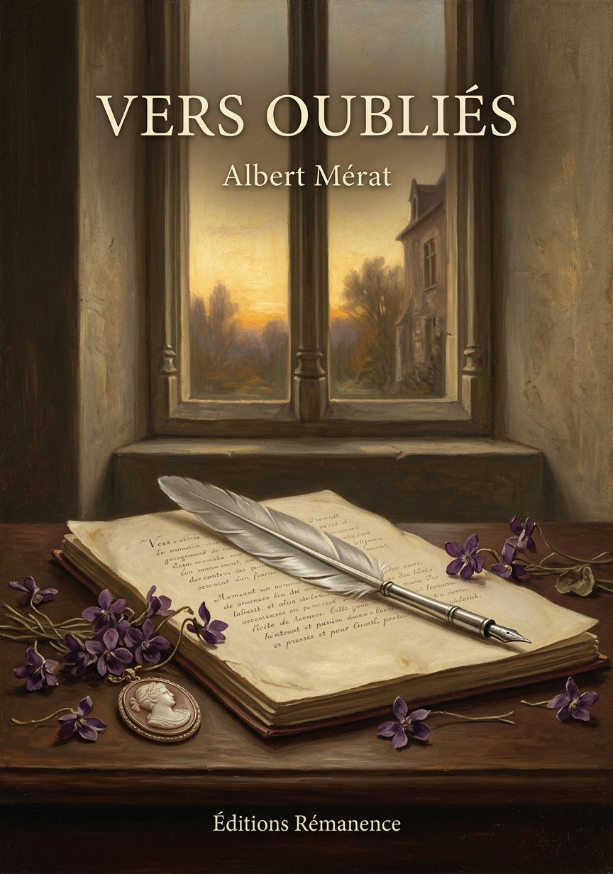 Livre Vers Oubliés par Albert Mérat - Couverture - Editions Remanence