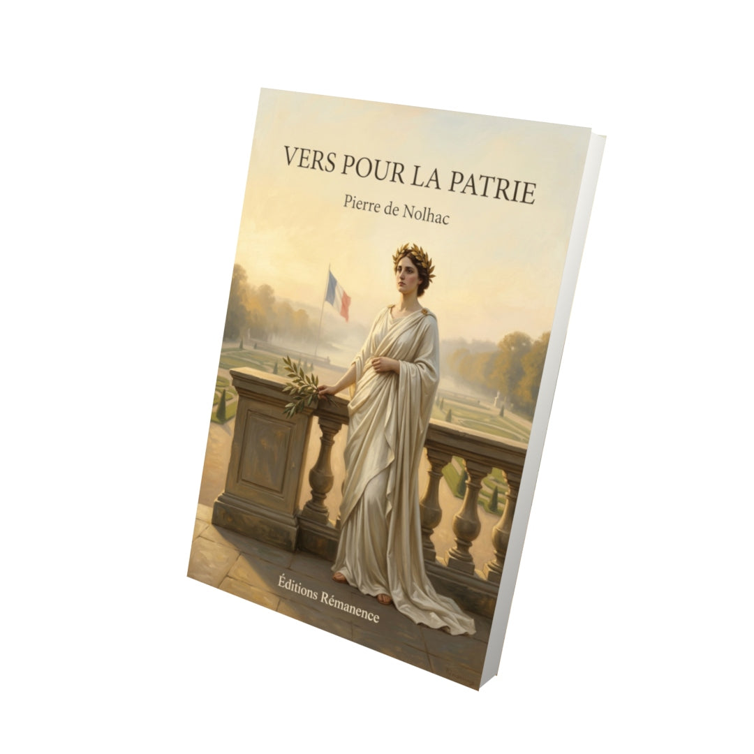 Livre Vers pour la patrie par Pierre de Nolhac - Vue 3D - Editions Remanence