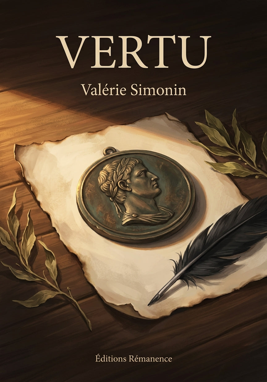 Livre Vertu par Valérie Simonin - Couverture - Editions Remanence