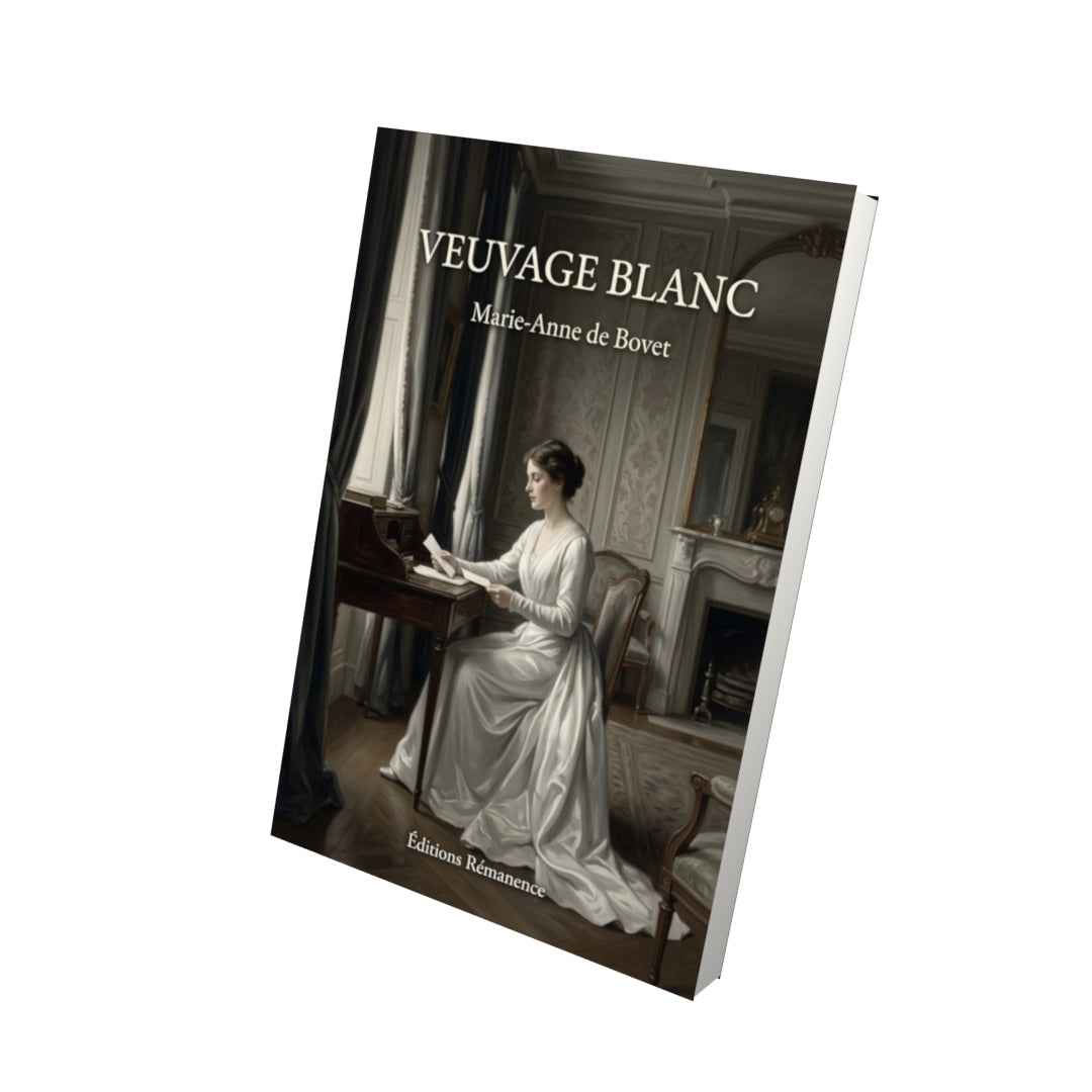 Livre Veuvage blanc par Marie-Anne de Bovet - Vue 3D - Editions Remanence