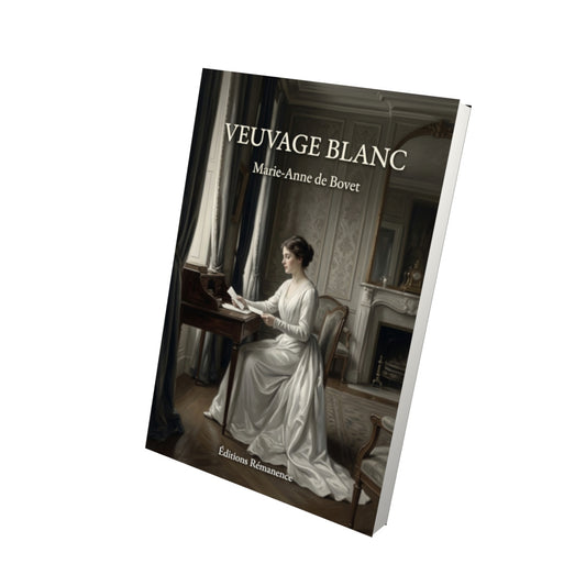 Livre Veuvage blanc par Marie-Anne de Bovet - Vue 3D - Editions Remanence