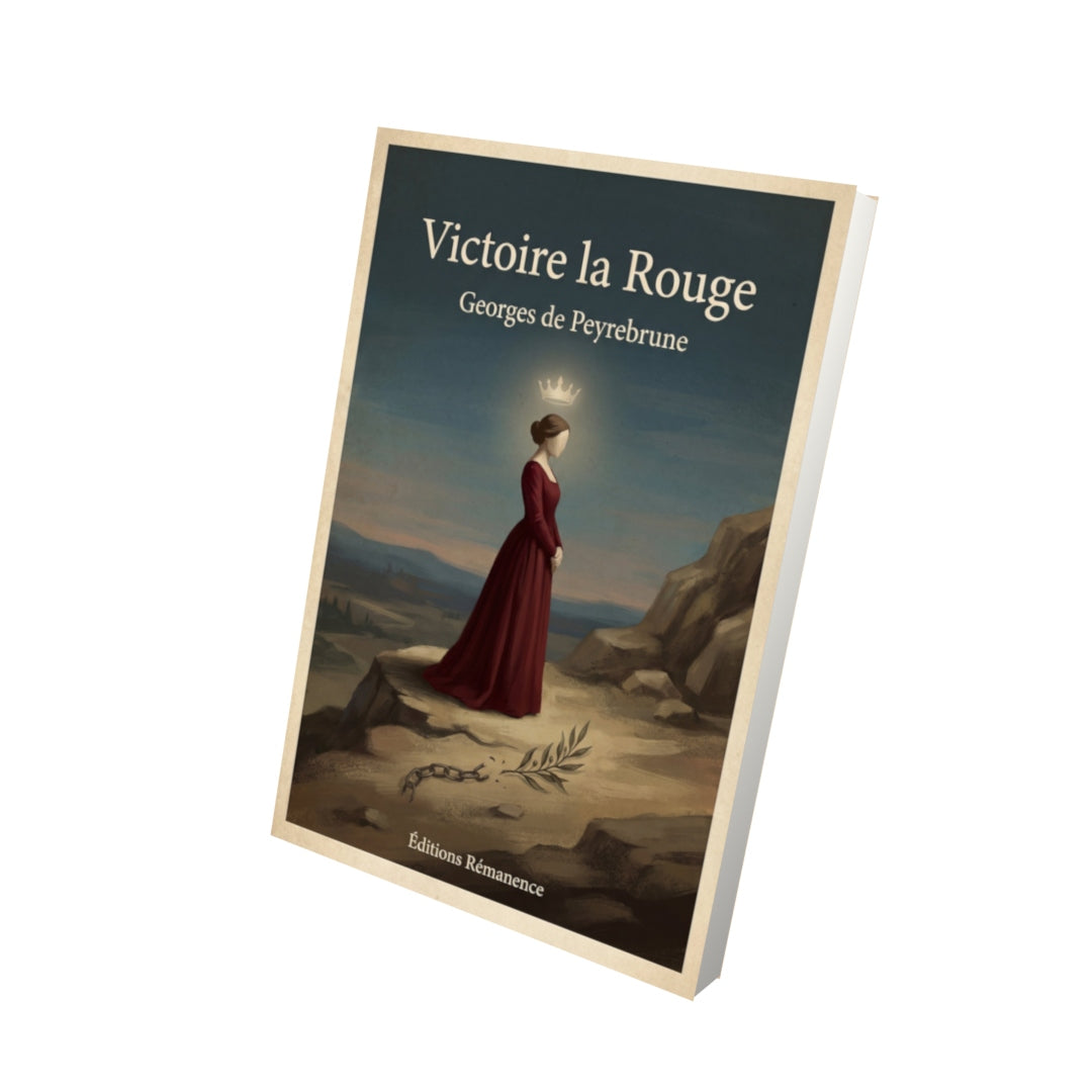 Livre Victoire la Rouge – Georges de Peyrebrune - Vue 3D - Editions Remanence