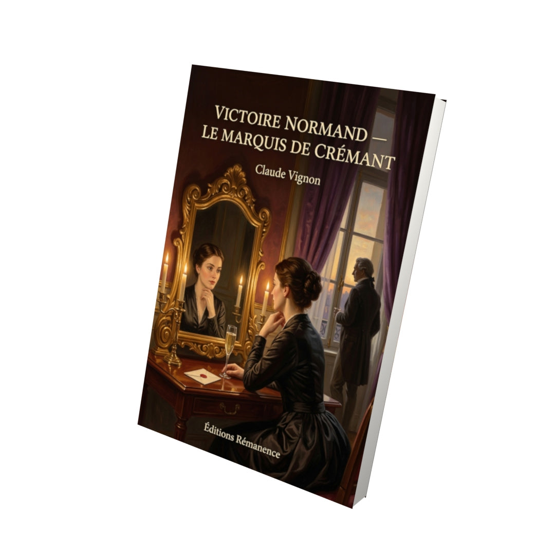 Livre Victoire Normand — Le Marquis de Crémant par Claude Vignon - Vue 3D - Editions Remanence