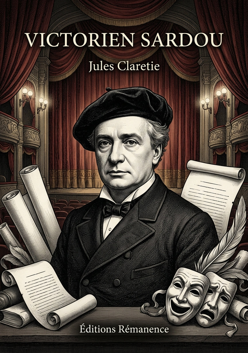 Livre Victorien Sardou par Jules Claretie - Couverture - Editions Remanence