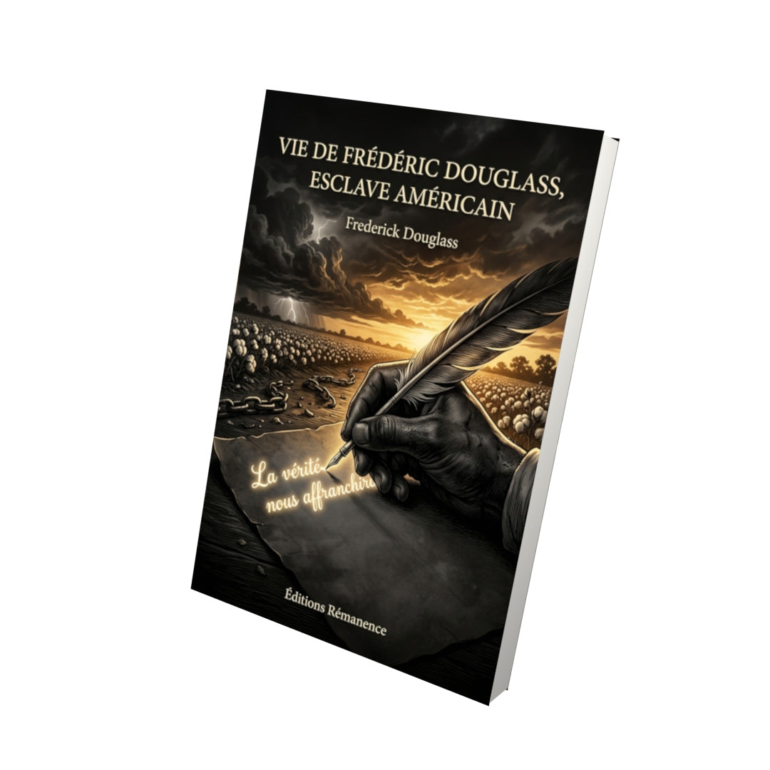 Livre Vie de Frédéric Douglass, esclave américain par Frederick Douglass - Vue 3D - Editions Remanence