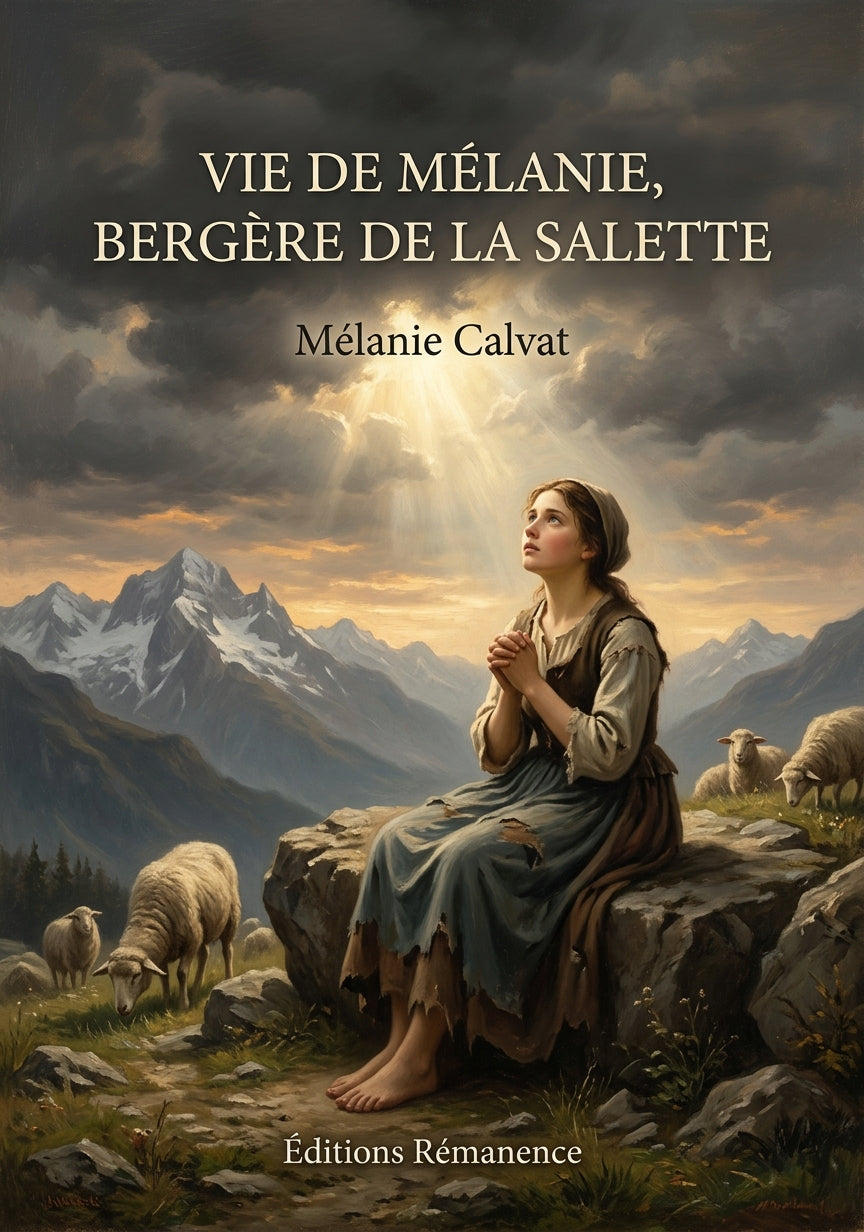 Livre Vie de Mélanie, bergère de la Salette par Mélanie Calvat - Couverture - Editions Remanence