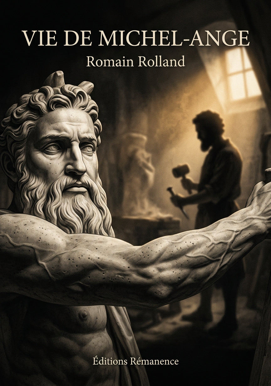 Livre Vie de Michel-Ange par Romain Rolland - Couverture - Editions Remanence