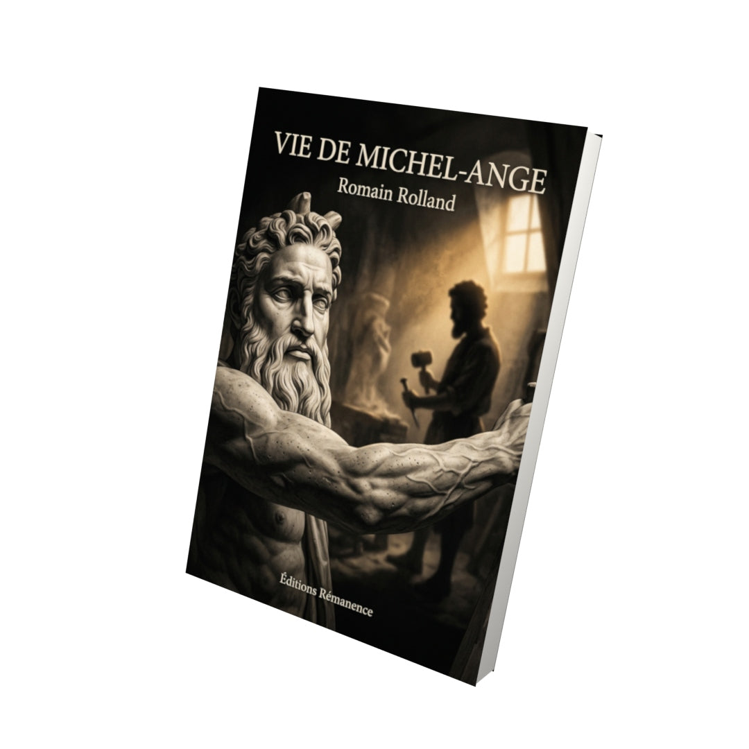 Livre Vie de Michel-Ange par Romain Rolland - Vue 3D - Editions Remanence
