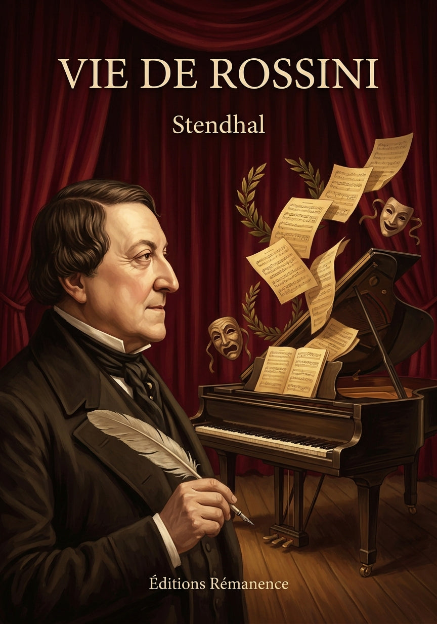 Livre Vie de Rossini par Stendhal - Couverture - Editions Remanence