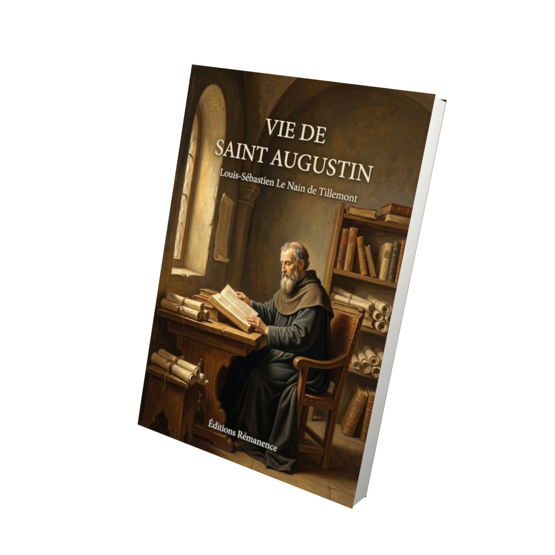 Livre Vie de Saint Augustin - Louis-Sébastien Le Nain de Tillemont - Vue 3D - Editions Remanence