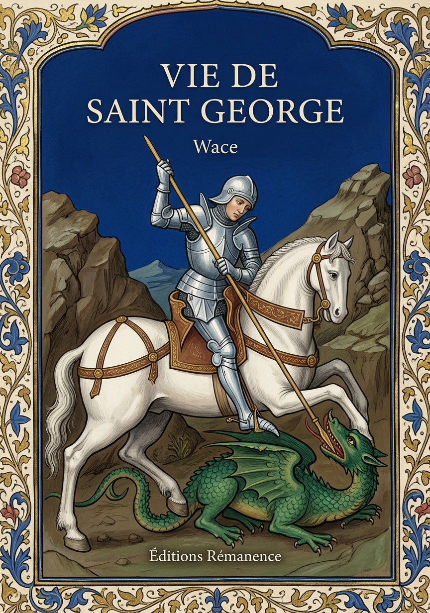 Livre Vie de saint George par Wace - Couverture - Editions Remanence