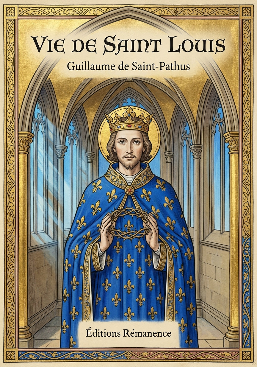 Livre Vie de saint Louis par Guillaume de Saint-Pathus - Couverture - Editions Remanence