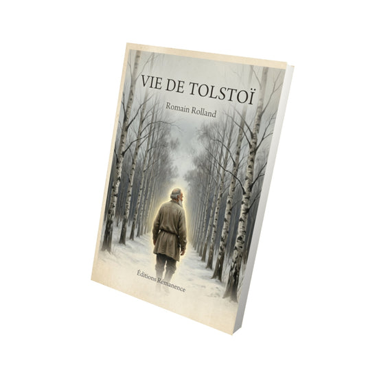 Livre Vie de Tolstoï - Romain Rolland - Vue 3D - Editions Remanence
