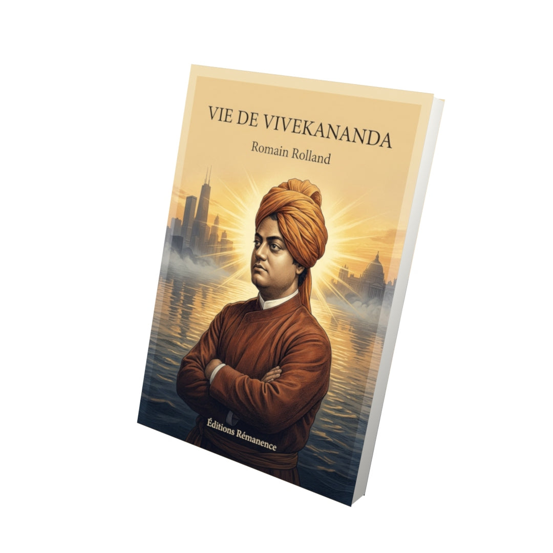 Livre Vie de Vivekananda par Romain Rolland - Vue 3D - Editions Remanence