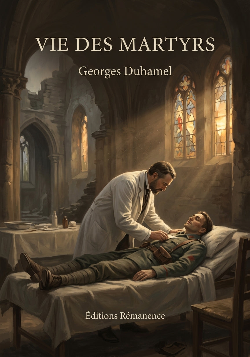 Livre Vie des martyrs par Georges Duhamel - Couverture - Editions Remanence