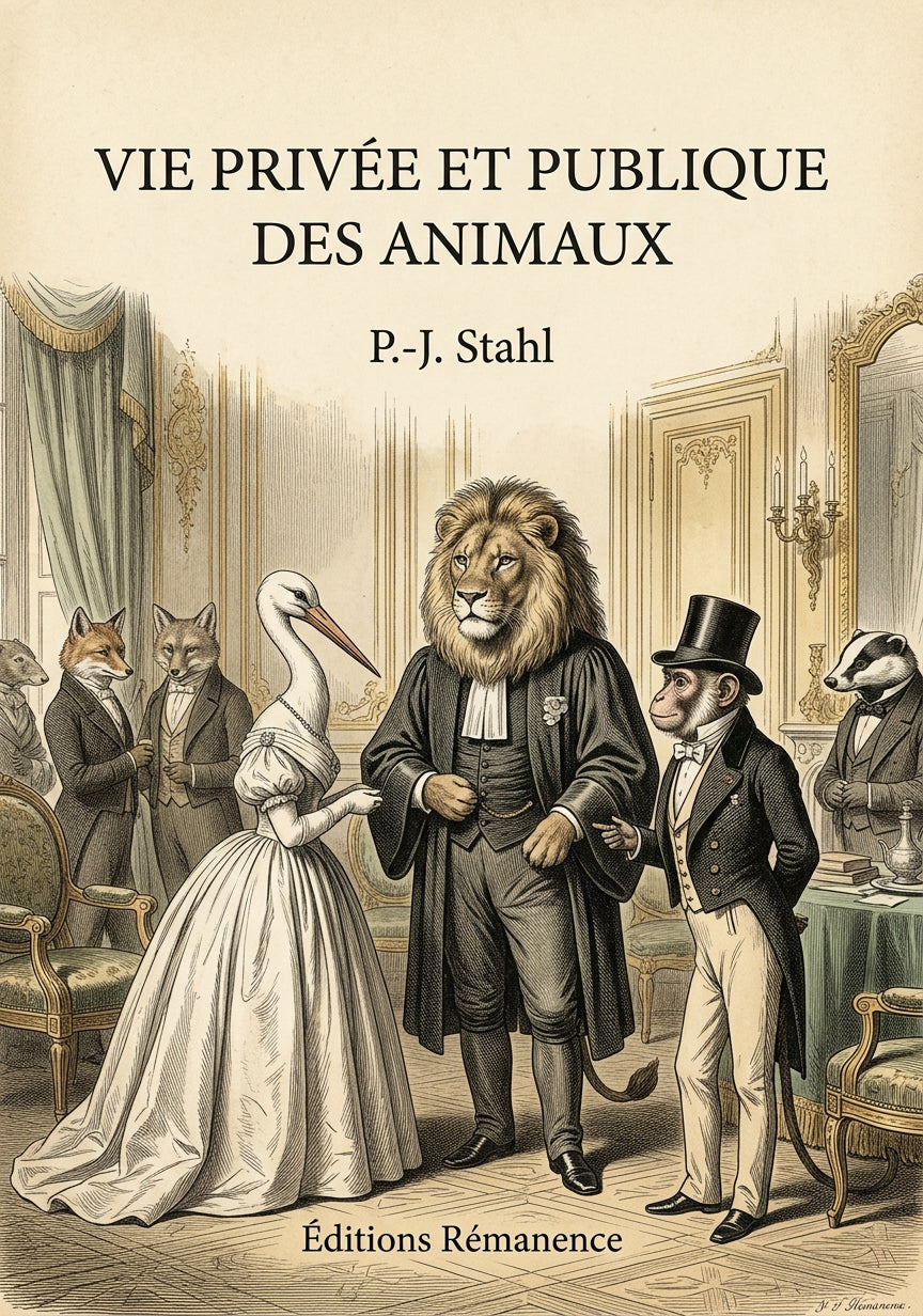 Vie privée et publique des animaux - P.-J. Stahl (Couverture)